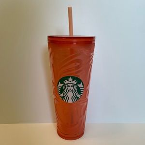Starbucks coral swirl tumbler